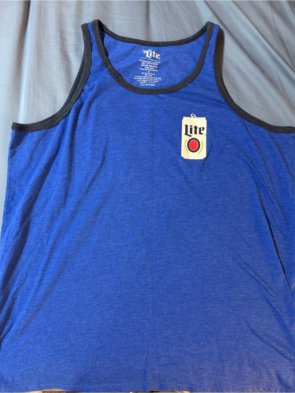 Logo Blue Tank Top for Men